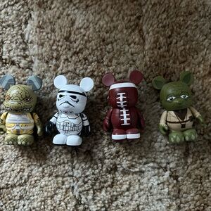 Star Wars Vinyl Collectible Figures Set with a bonus football